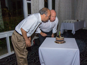 Prof Jiming Hao (TU) and Prof Scott Sheppard (QUT)